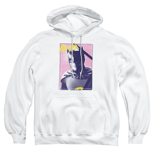 Batman Classic Tv - Wayne 80s - Adult Pull-over Hoodie - White