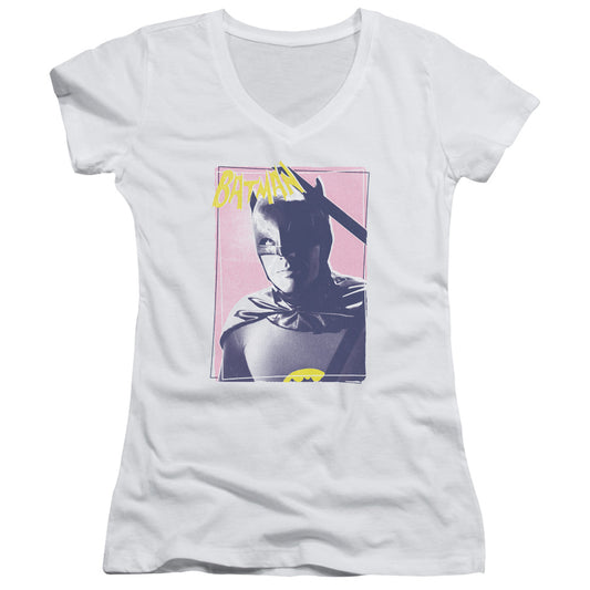 Batman Classic Tv - Wayne 80s-junior V-neck - White