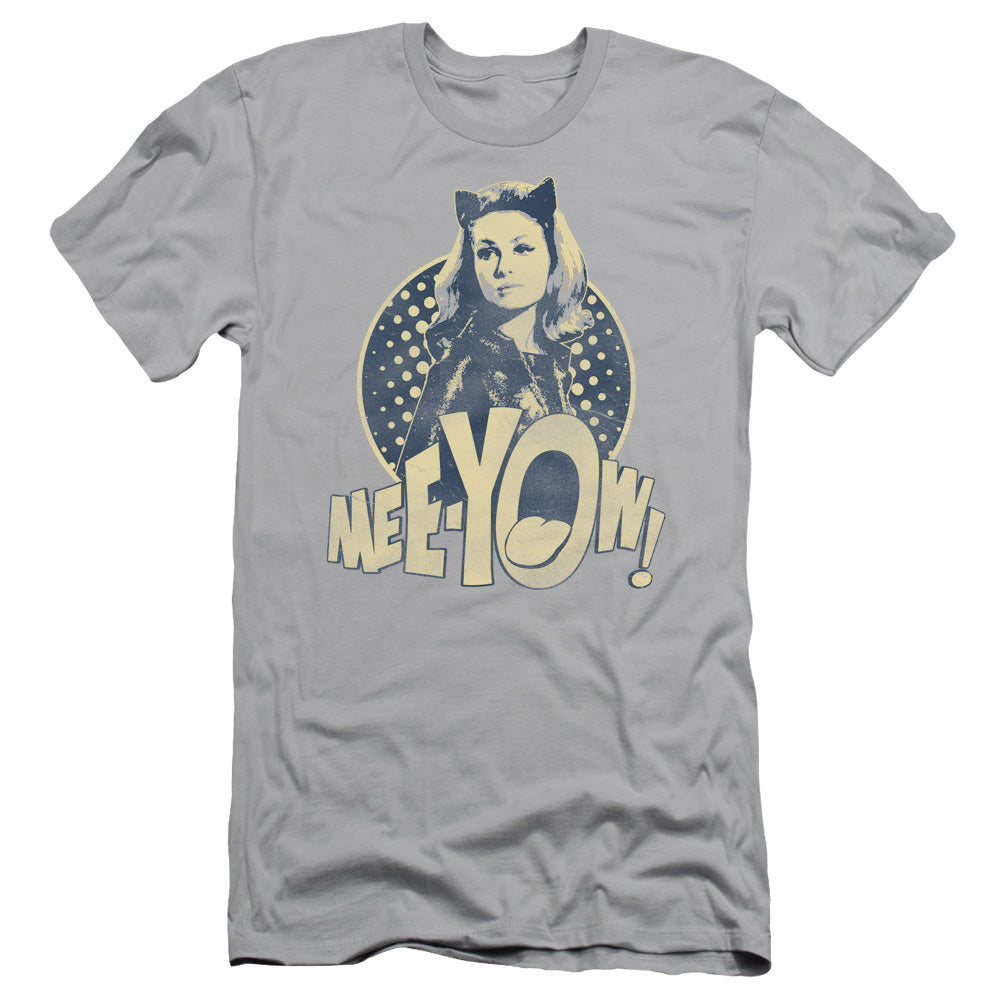 Batman Classic Tv - Meeyow! - Short Sleeve Adult 30/1 - Silver T-shirt