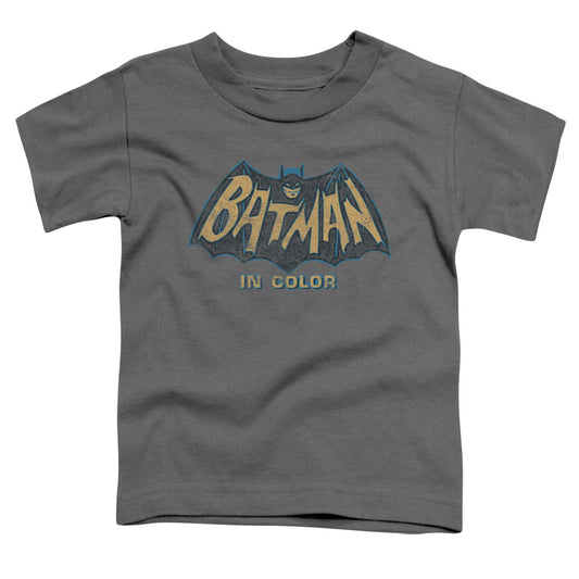 Batman Classic Tv - In Color - Short Sleeve Toddler Tee - Charcoal T-shirt