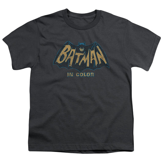 Batman Classic Tv - In Color - Short Sleeve Youth 18/1 - Charcoal T-shirt