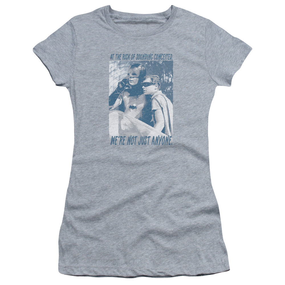 Batman Classic Tv - Boogie Nights - Short Sleeve Junior Sheer - Athletic Heather T-shirt