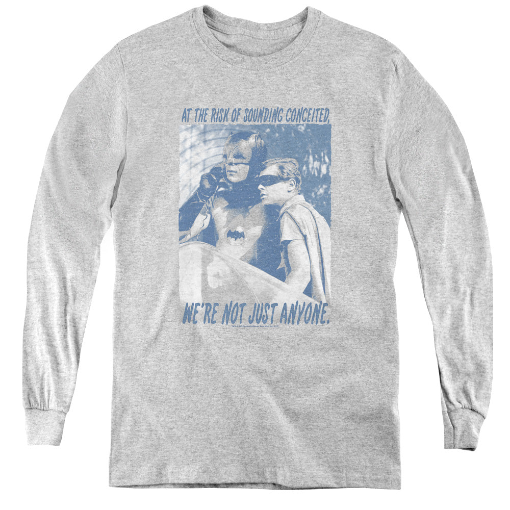 Batman Classic Tv - Boogie Nights - Youth Long Sleeve Tee - Athletic Heather
