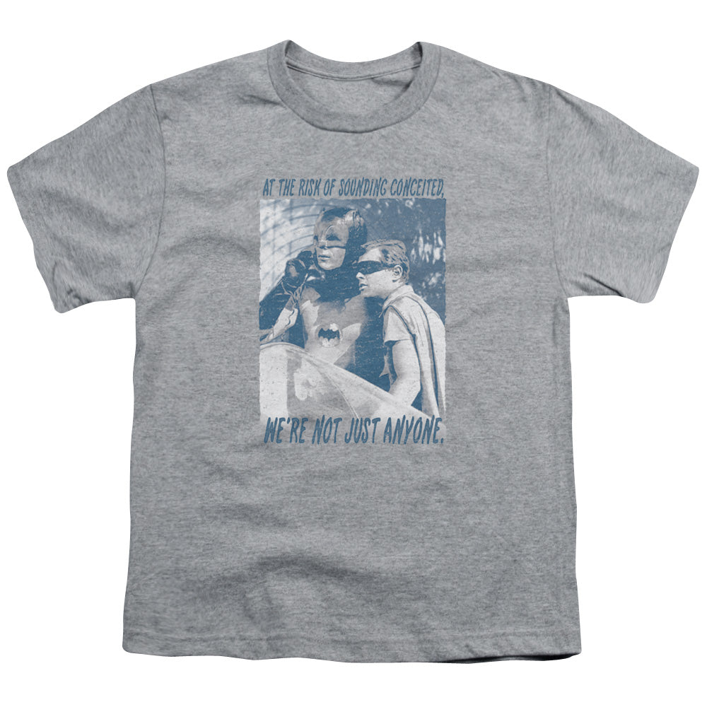 Batman Classic Tv - Boogie Nights - Short Sleeve Youth 18/1 - Athletic Heather T-shirt