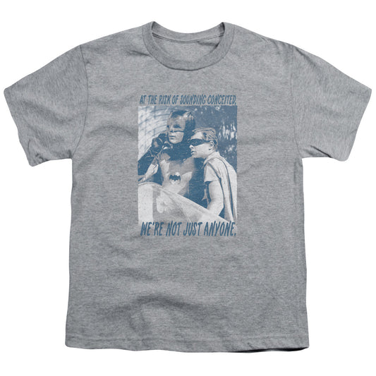 Batman Classic Tv - Boogie Nights - Short Sleeve Youth 18/1 - Athletic Heather T-shirt