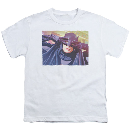 Batman Classic Tv - Smooth Groove - Short Sleeve Youth 18/1 - White T-shirt