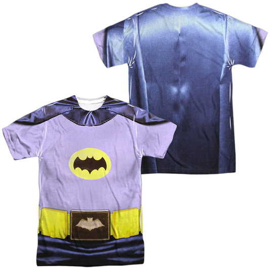Batman Classic Tv - Batman Costume (Front/back Print) - Short Sleeve Adult Poly Crew - White T-shirt