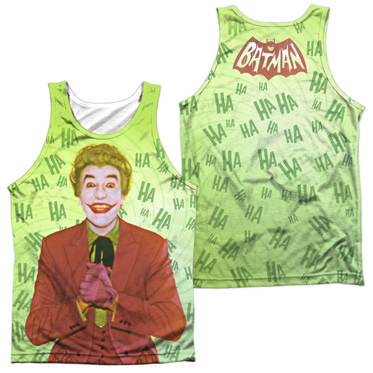 Batman Classic Tv - Jokes On You (Front/back Print) - Adult 100% Poly Tank Top - White