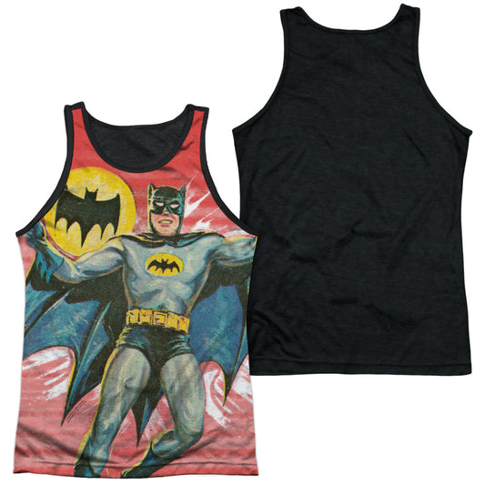 Batman Classic Tv - Wrong Question - Adult Poly Tank Top Black Back - White