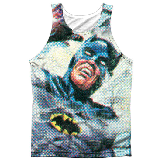 Batman Classic Tv - Foliage - Adult Poly Tank Top - White