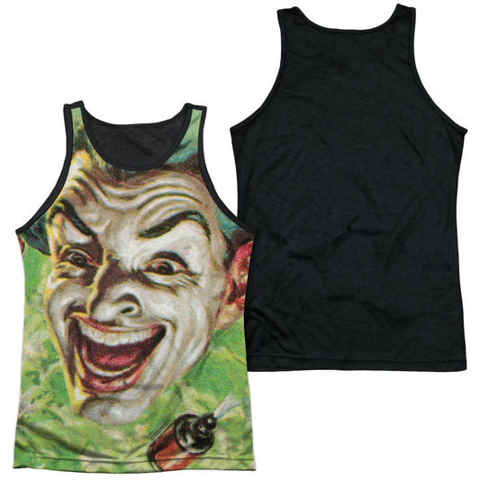 Batman Classic Tv - Laugh Gas - Adult Poly Tank Top Black Back - White