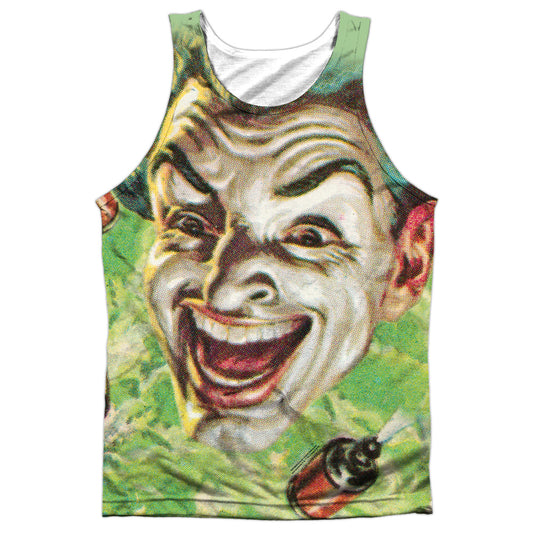 Batman Classic Tv - Laugh Gas - Adult 100% Poly Tank Top - White