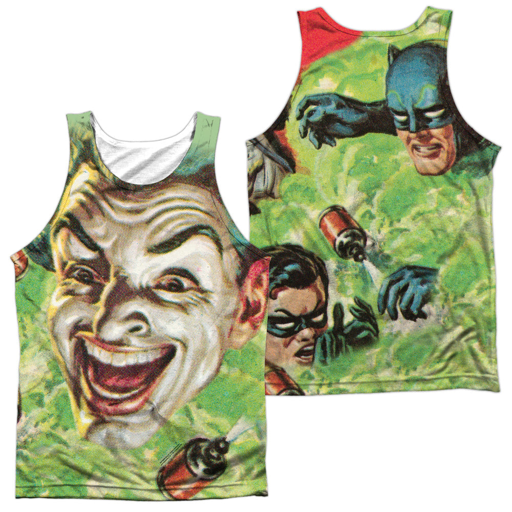 Batman Classic Tv - Laugh Gas (Front/back Print) - Adult 100% Poly Tank Top - White