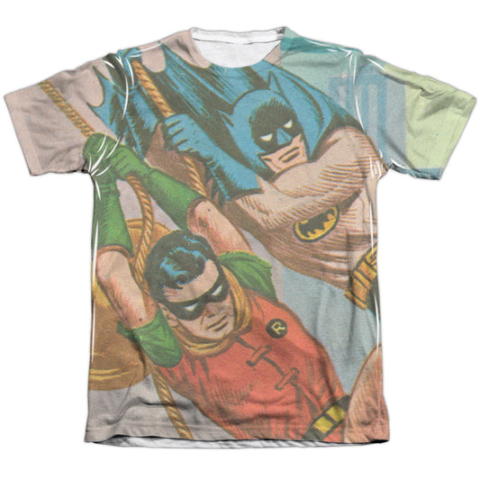 Batman Classic Tv - Nightly Patrol - Adult Poly/cotton Short Sleeve Tee - White T-shirt