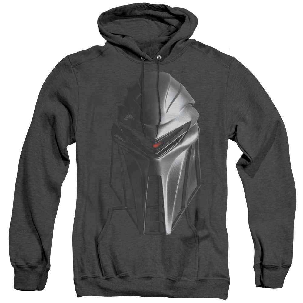 Bsg - Cylon Head - Adult Heather Hoodie - Black