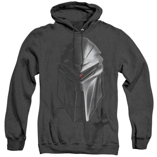 Bsg - Cylon Head - Adult Heather Hoodie - Black