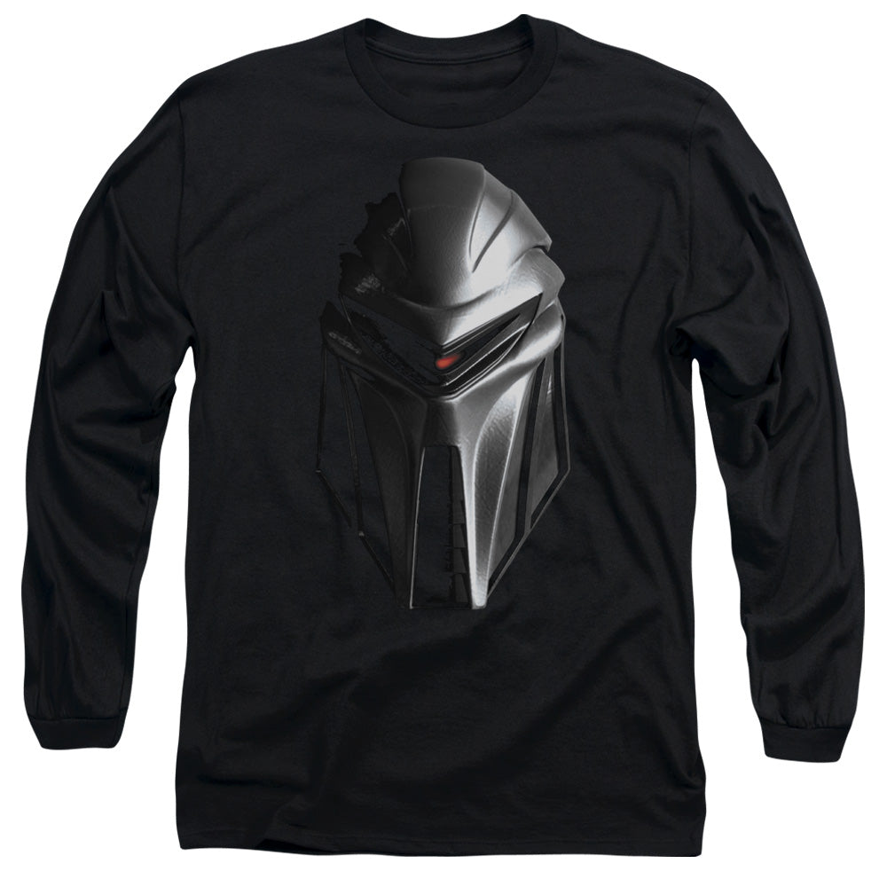 Bsg - Cylon Head - Long Sleeve Adult 18/1 - Black T-shirt