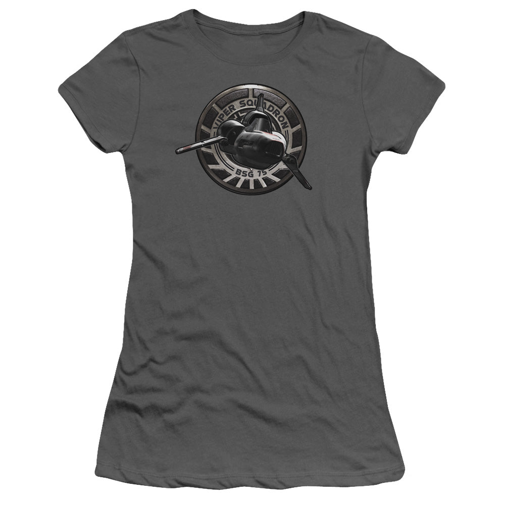 Bsg - Viper Squadron - Short Sleeve Junior Sheer - Charcoal T-shirt