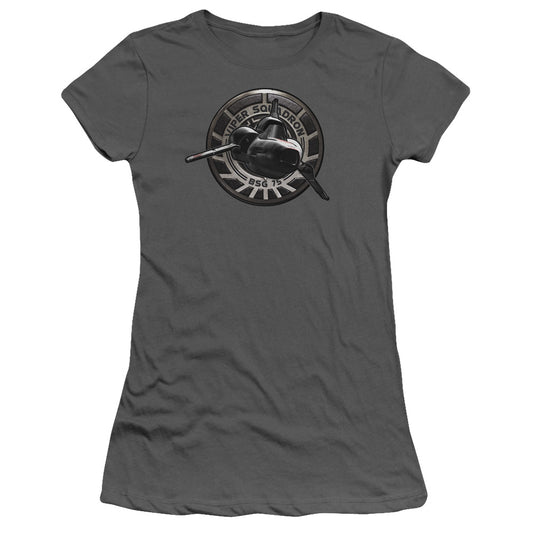 Bsg - Viper Squadron - Short Sleeve Junior Sheer - Charcoal T-shirt