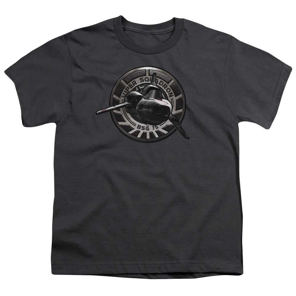 Bsg - Viper Squadron - Short Sleeve Youth 18/1 - Charcoal T-shirt