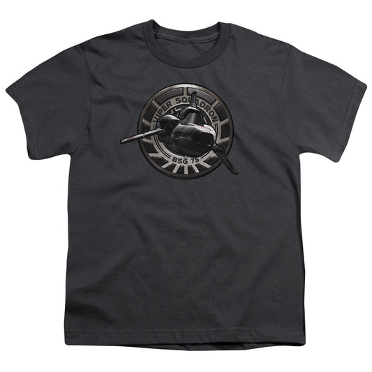 Bsg - Viper Squadron - Short Sleeve Youth 18/1 - Charcoal T-shirt