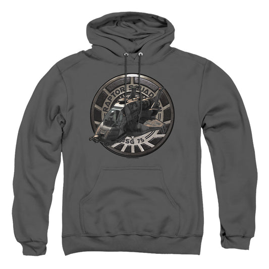 Bsg - Raptor Squadron - Adult Pull-over Hoodie - Charcoal