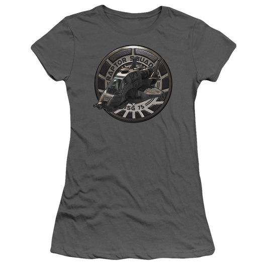 Bsg - Raptor Squadron - Short Sleeve Junior Sheer - Charcoal T-shirt