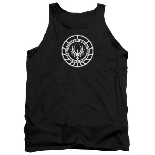 Bsg - Galactica Badge - Adult Tank - Black