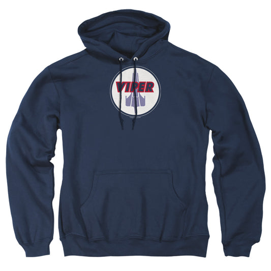Bsg - Viper Badge - Adult Pull-over Hoodie - Navy