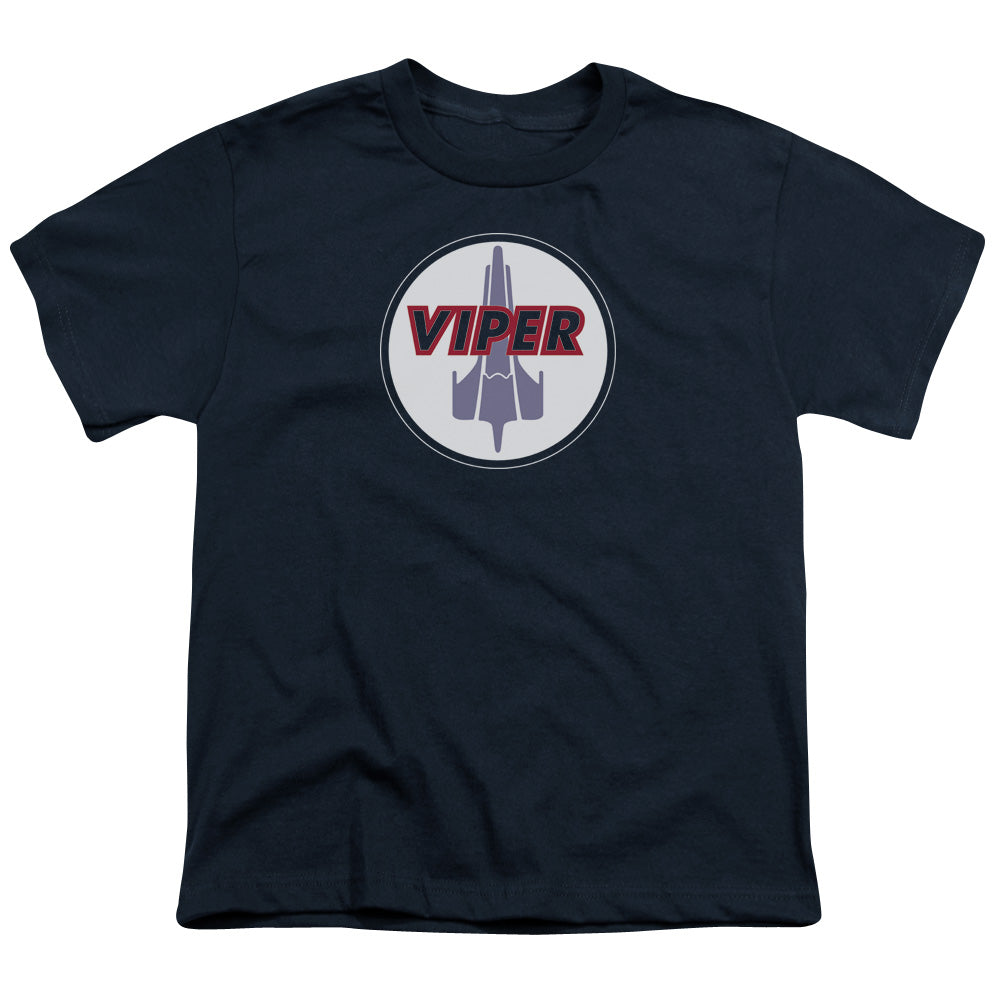 Bsg - Viper Badge - Short Sleeve Youth 18/1 - Navy T-shirt