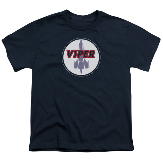 Bsg - Viper Badge - Short Sleeve Youth 18/1 - Navy T-shirt