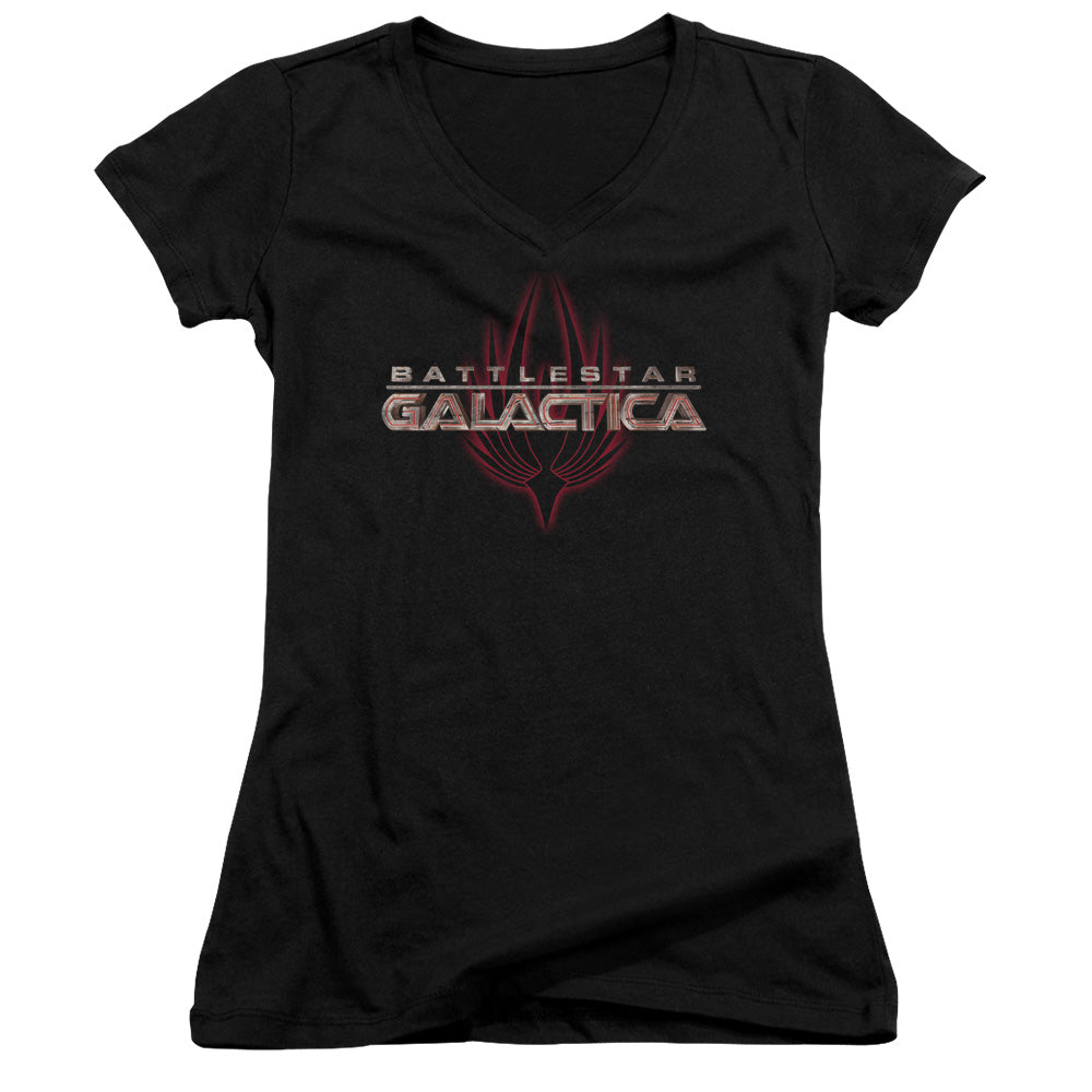 Bsg - Logo With Phoenix - Junior V-neck - Black