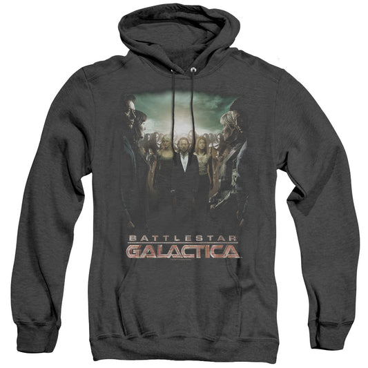Bsg - Crossroads - Adult Heather Hoodie - Black