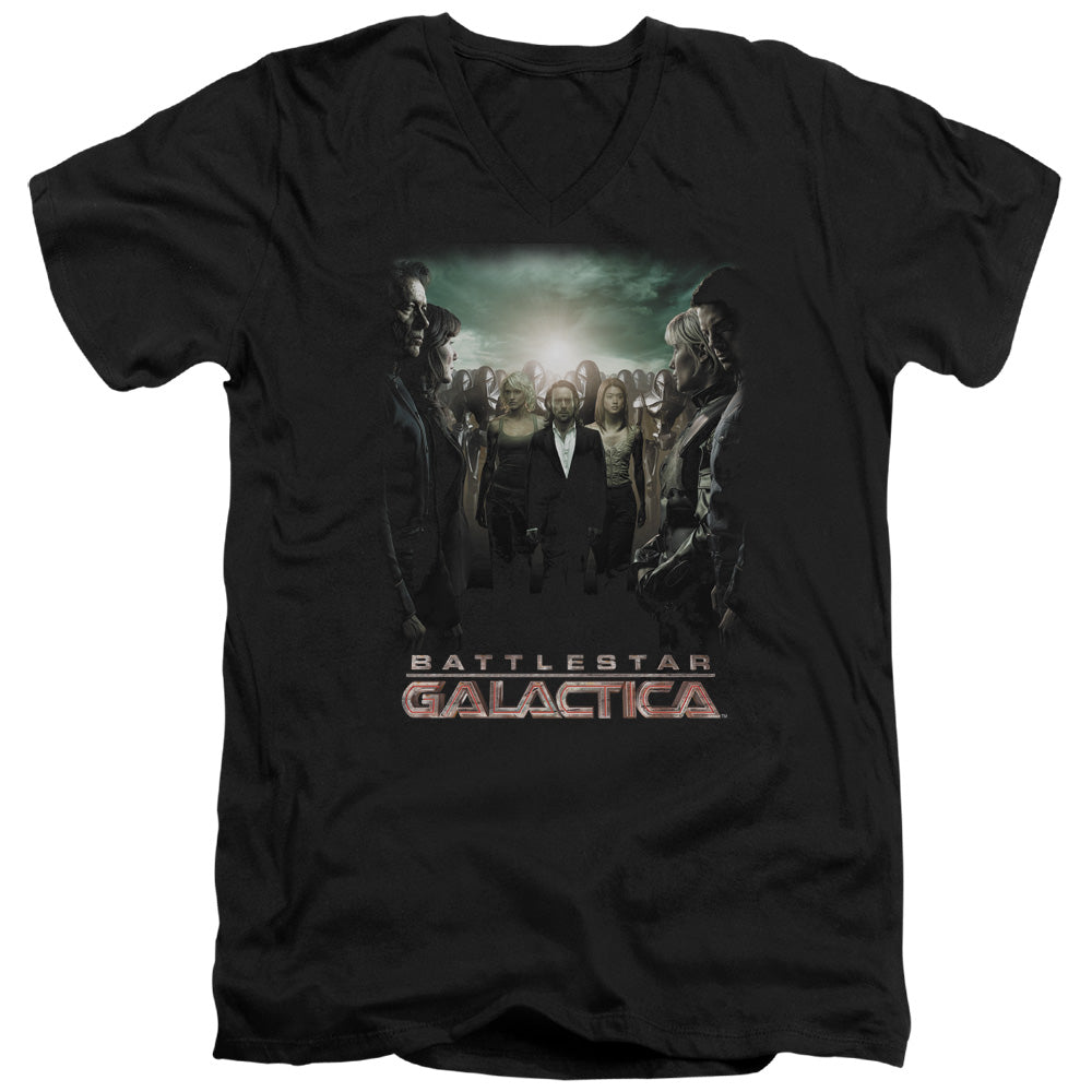 Bsg - Crossroads - Short Sleeve Adult V-neck - Black T-shirt