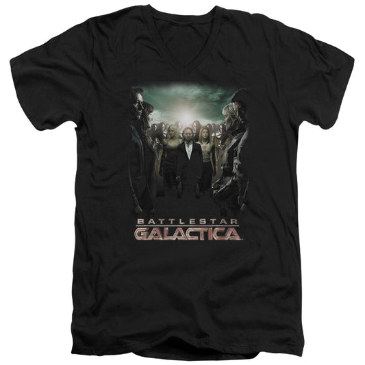 Bsg - Crossroads - Short Sleeve Adult V-neck - Black T-shirt
