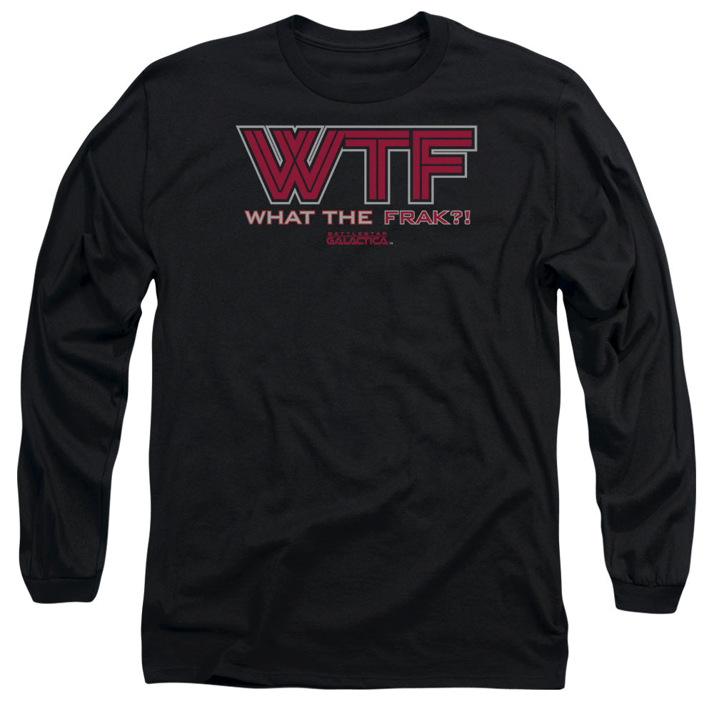 Bsg - Wtf - Long Sleeve Adult 18/1 - Black T-shirt
