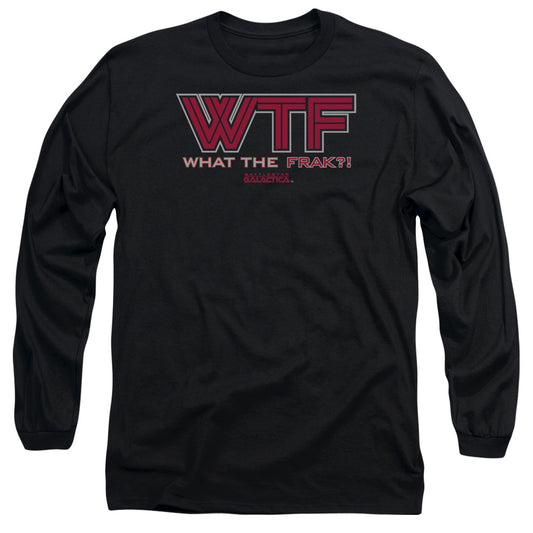 Bsg - Wtf - Long Sleeve Adult 18/1 - Black T-shirt