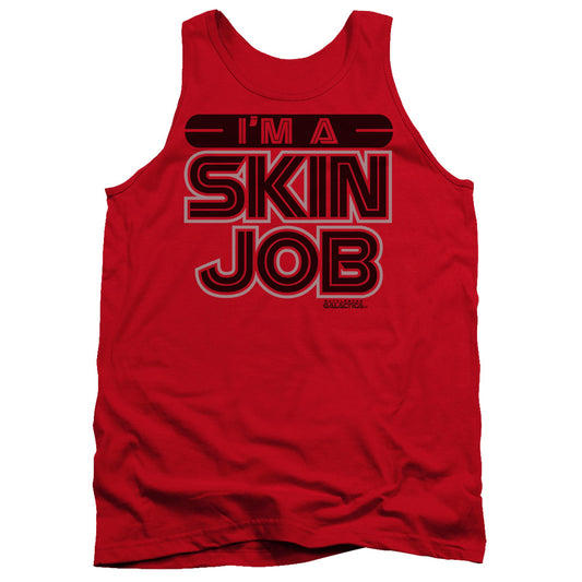 Bsg - Im A Skin Job - Adult Tank - Red