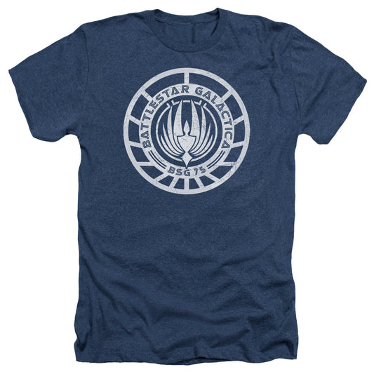 Bsg - Scratched Bsg Logo - Adult Heather - Navy