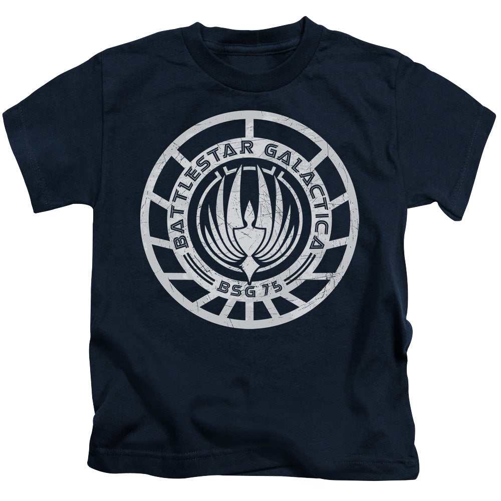 BSG SCRATCHED BSG LOGO - S/S JUVENILE 18/1 - NAVY - T-Shirt