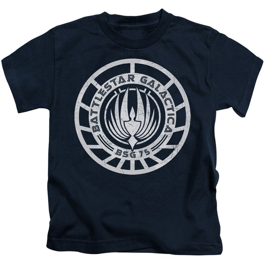 BSG SCRATCHED BSG LOGO - S/S JUVENILE 18/1 - NAVY - T-Shirt