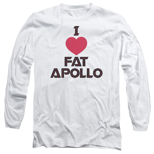 Bsg - I Heart Fat Apollo - Long Sleeve Adult 18/1 - White T-shirt