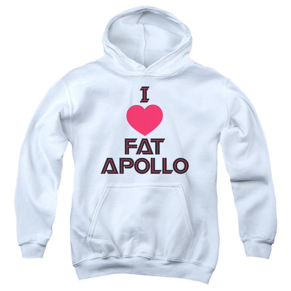 Bsg - I Heart Fat Apollo - Youth Pull-over Hoodie - White