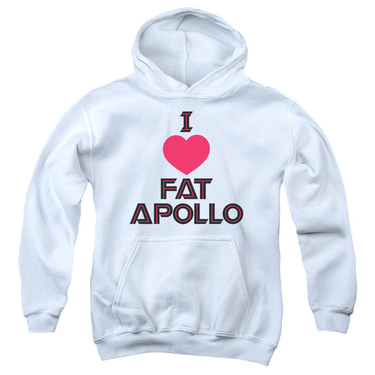 Bsg - I Heart Fat Apollo - Youth Pull-over Hoodie - White
