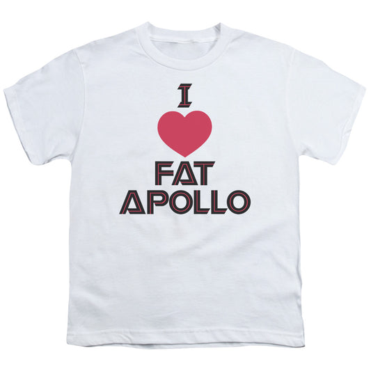 Bsg - I Heart Fat Apollo - Short Sleeve Youth 18/1 - White T-shirt
