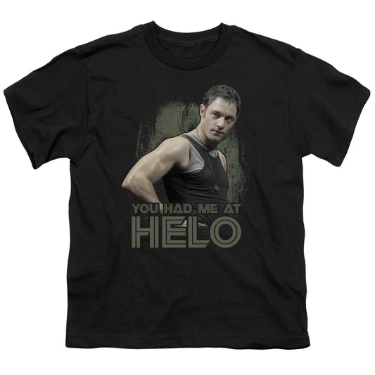 BSG HAD ME AT HELO - S/S YOUTH 18/1 - BLACK T-Shirt