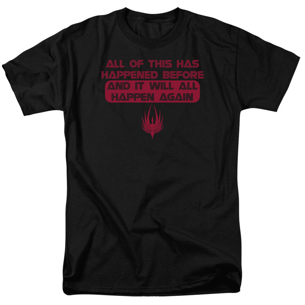 Bsg - It Will Happen Again - Short Sleeve Adult 18/1 - Black T-shirt