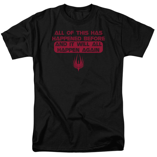 Bsg - It Will Happen Again - Short Sleeve Adult 18/1 - Black T-shirt