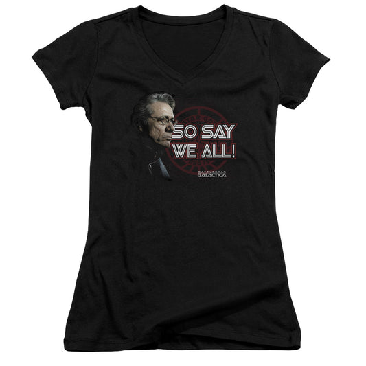 Bsg - So Say We All - Junior V-neck - Black