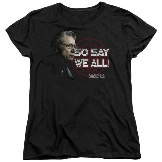 Bsg - So Say We All - Short Sleeve Womens Tee - Black T-shirt
